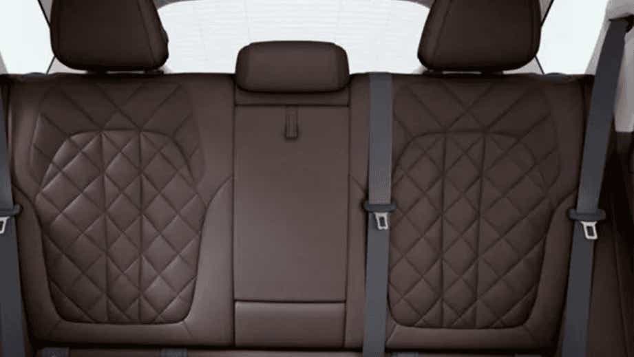 rear seats of a BMW X5