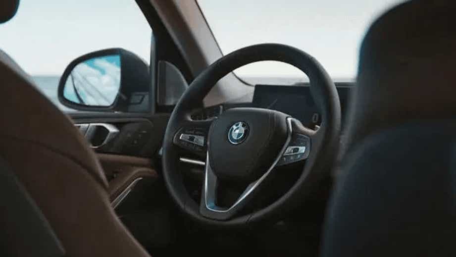 Interior dashboard view of a BMW X5