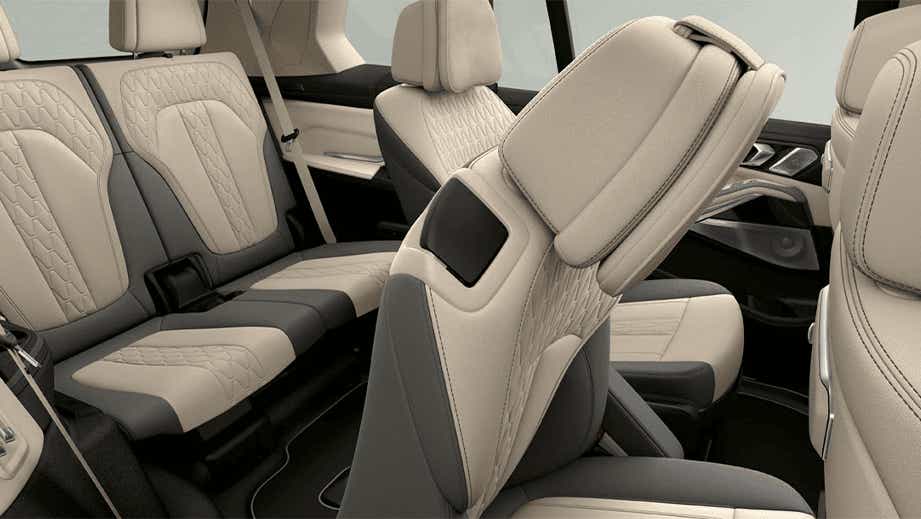 interior seating view of a BMW X7