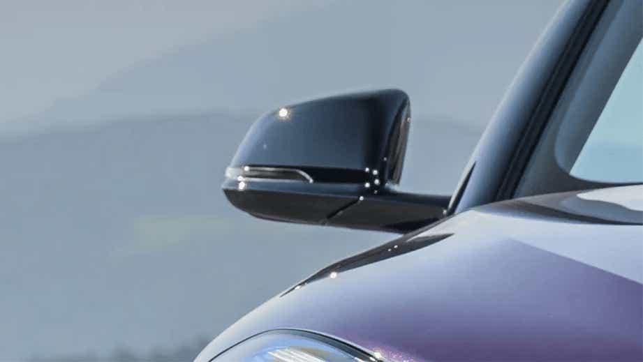 side mirror close-up of a BMW Z4