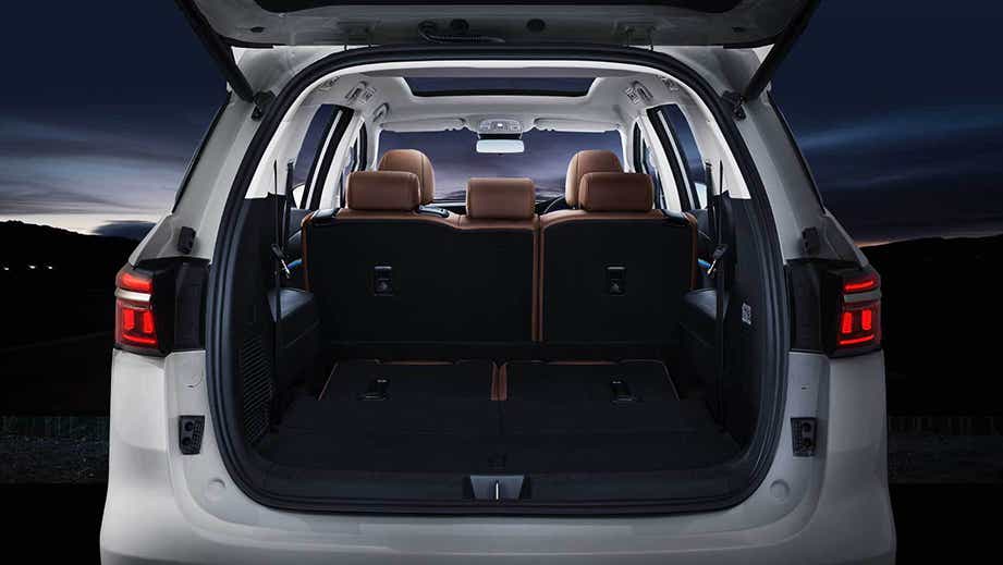 rear cargo area view of a BYD eMAX 7