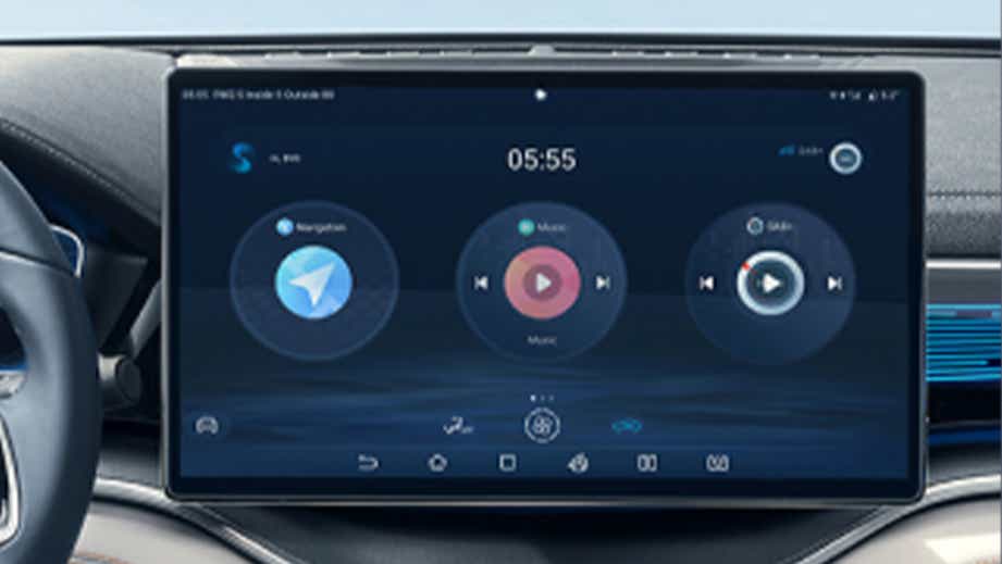 interior dashboard display of a BYD Seal U