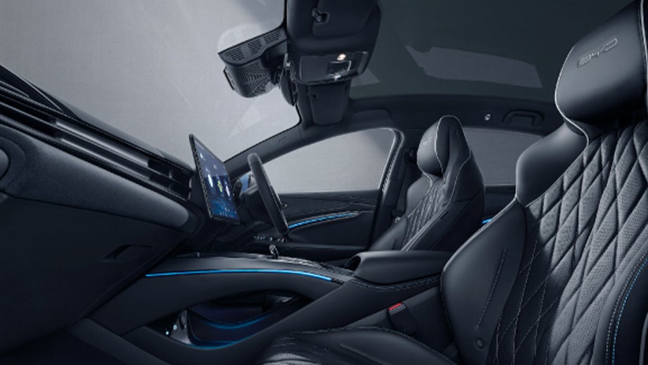 interior dashboard and front seats of a BYD Seal