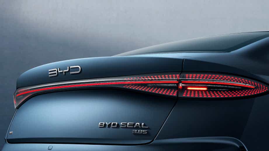 rear view of a BYD Seal