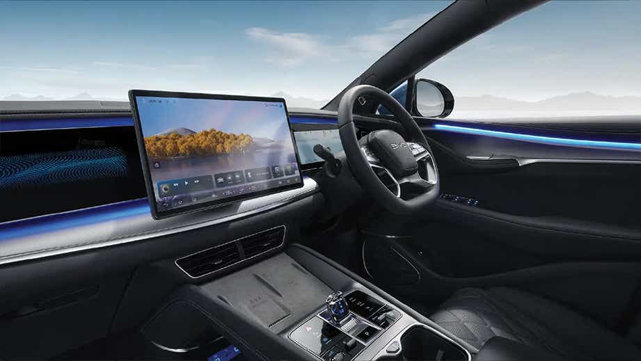 interior dashboard of a BYD Sealion 7