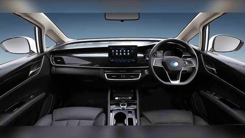 interior dashboard of a BYD E6