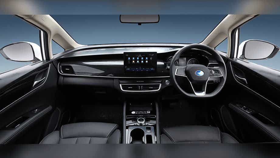 interior dashboard of a BYD E6