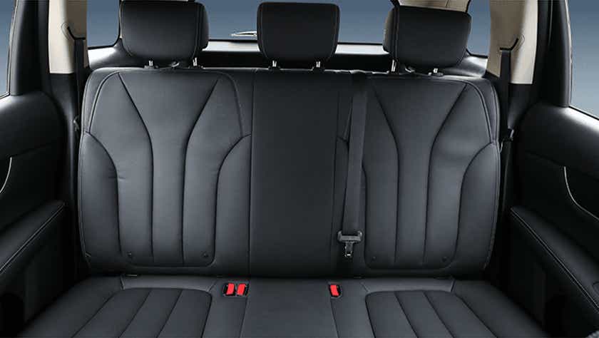 rear seat view of a BYD E6