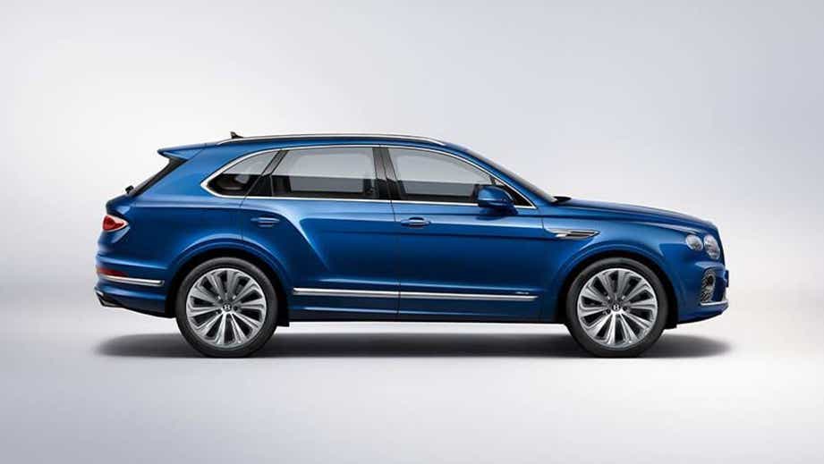 side profile of a Bentley Bentayga