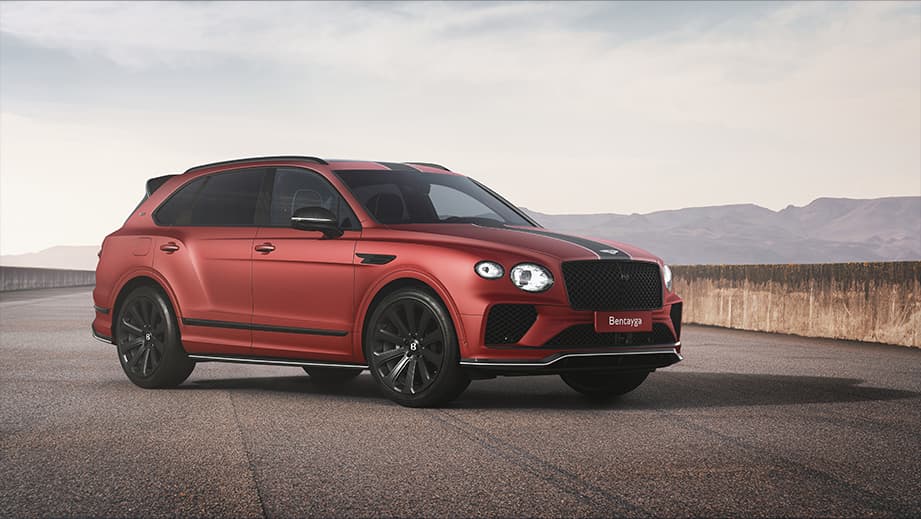 front three-quarter view of a Bentley Bentayga