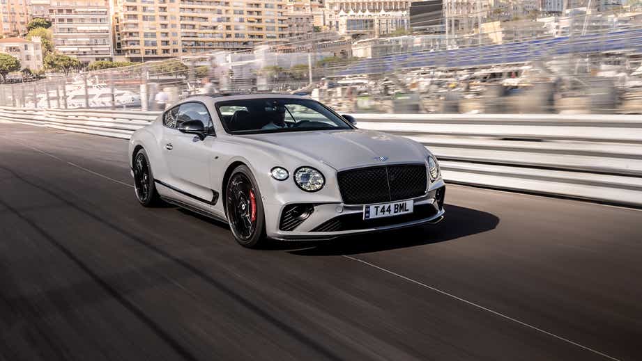 front three-quarter view of a Bentley Continental