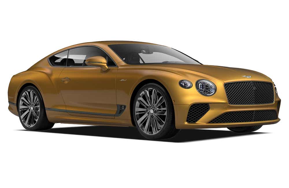 front three-quarter view of a Khamun Bentley Continental