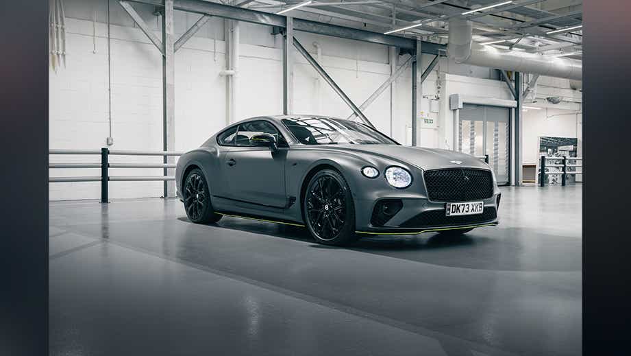 front three-quarter view of a Bentley Continental