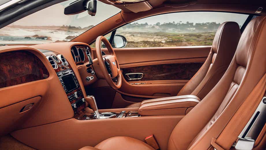 interior dashboard of a Bentley Continental