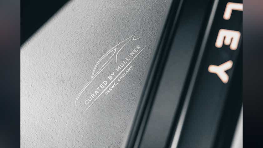 Interior close-up of a Bentley Continental