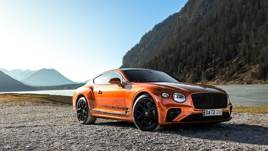 front three-quarter view of a Bentley Continental