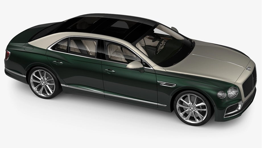 side and front view of a Brodgar Bentley Flying Spur