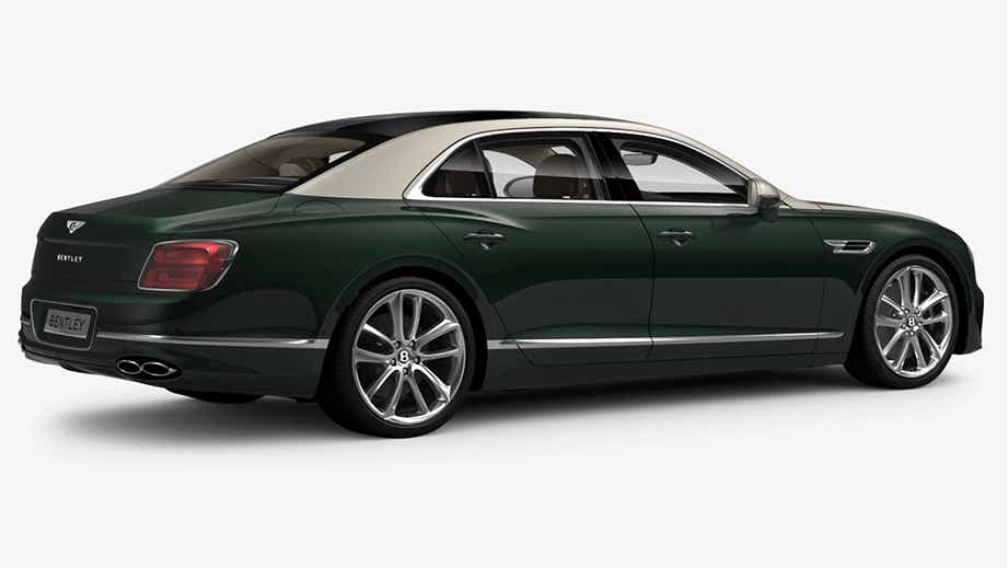 rear three-quarter of a Bentley Flying Spur
