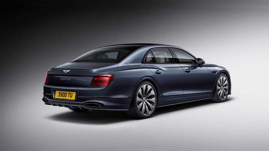 rear three-quarter of a Bentley Flying Spur