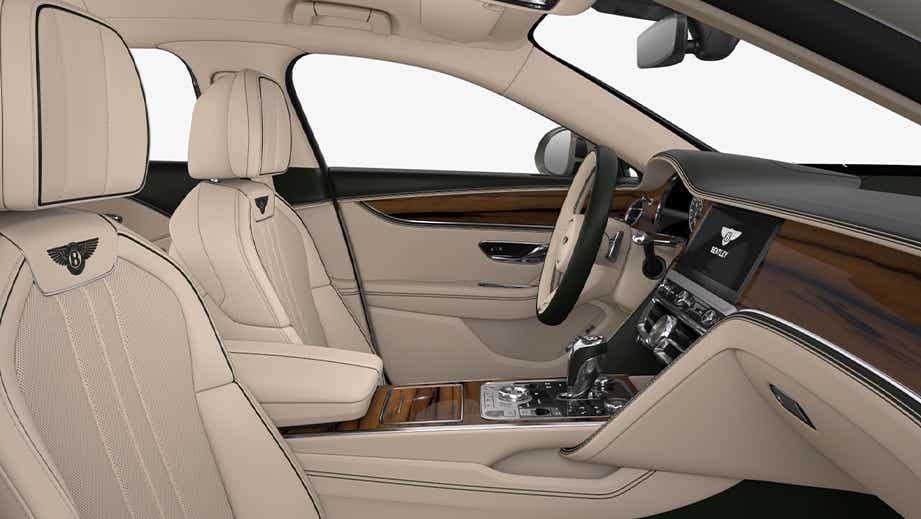 interior dashboard of a Bentley Flying Spur