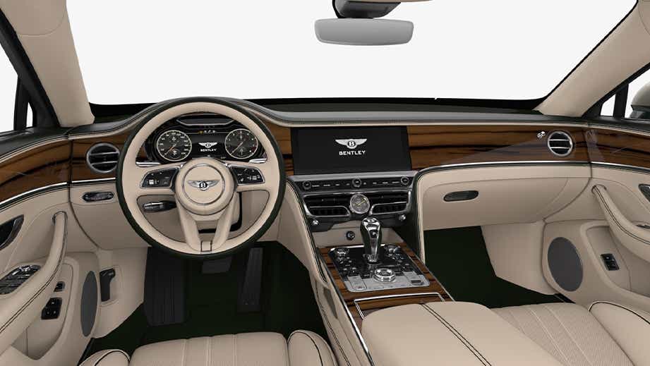 interior dashboard of a Bentley Flying Spur