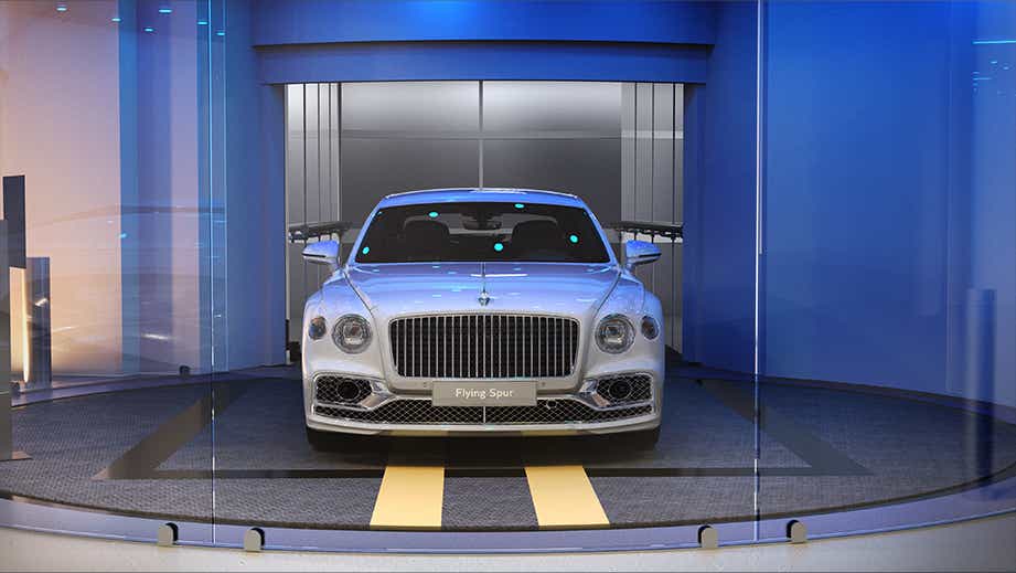 front view of a Bentley Flying Spur
