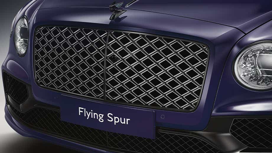 front grille of a Bentley Flying Spur