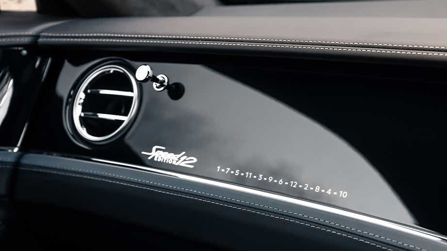 interior dashboard of a Bentley Flying Spur