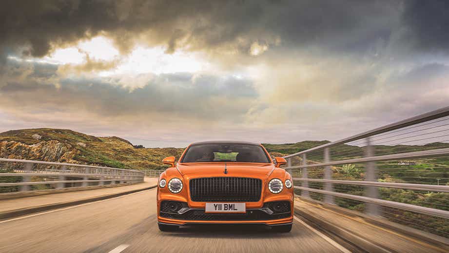 front view of a Bentley Flying Spur