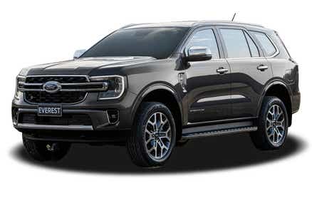 front three-quarter view of a Equinox Bronze Ford Everest