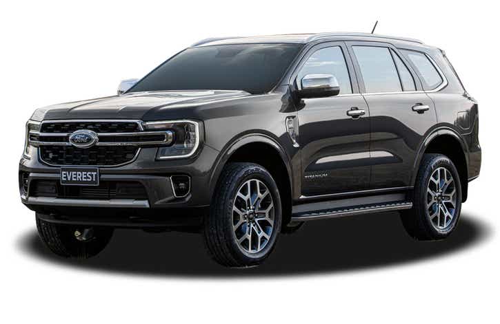 front three-quarter view of a Equinox Bronze Ford Everest