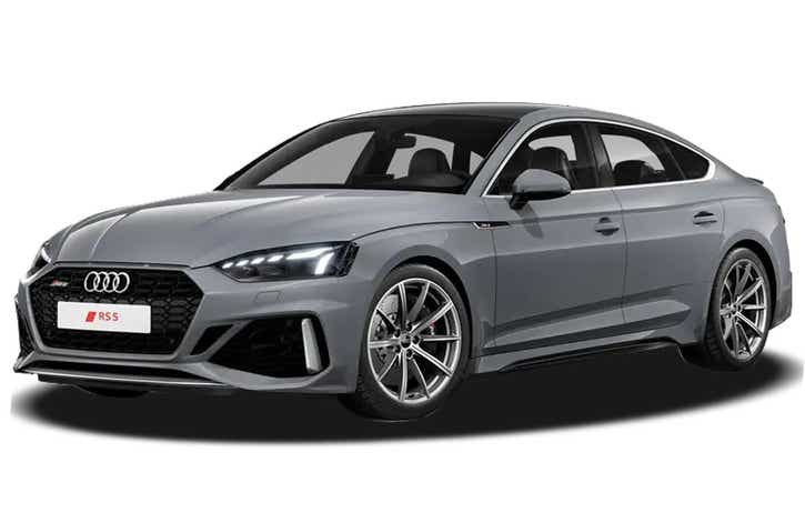 front three-quarter view of a Naldo Grey Audi RS5