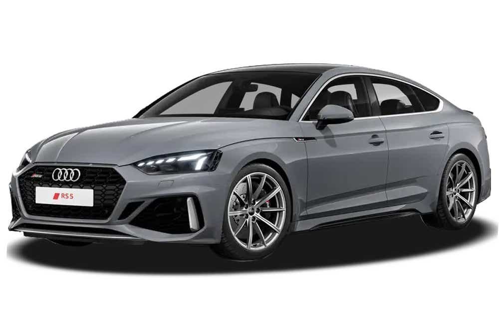 front three-quarter view of a Naldo Grey Audi RS5
