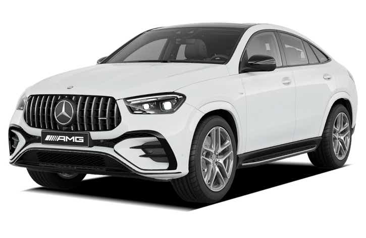 Front three-quarter view of a Mercedes-Benz AMG GLE 53 Coupe