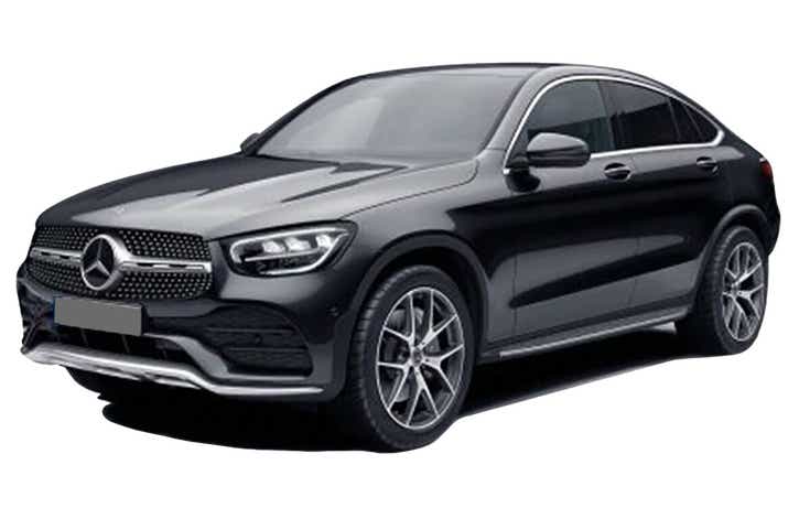 front three-quarter of a Mercedes-Benz GLC Coupe