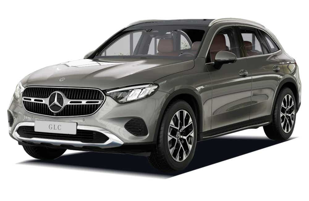 front three-quarter view of a Mercedes-Benz GLC