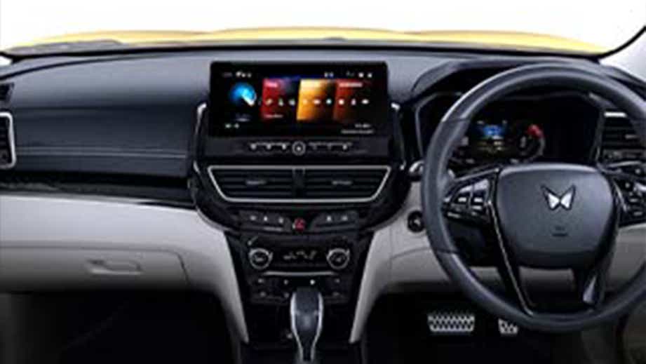 interior dashboard view of a Mahindra XUV 3XO