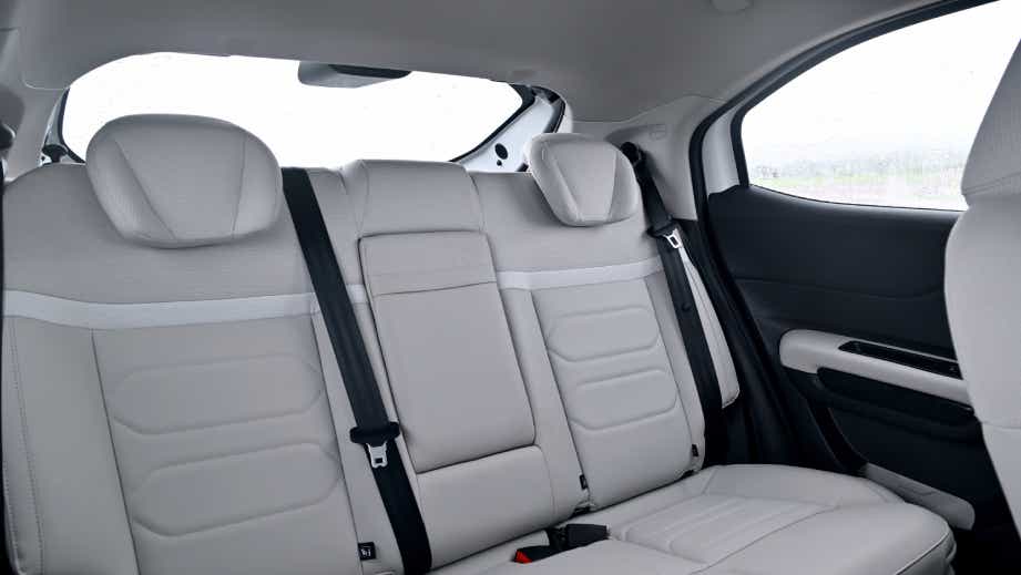 rear seat view of a Citroen Basalt