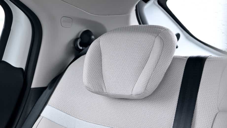 rear seat headrest close-up of a Citroen Basalt
