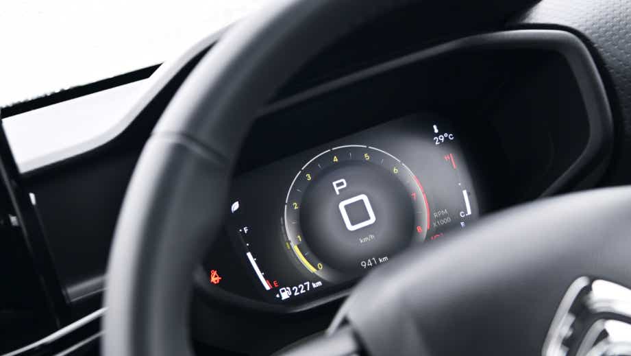 digital instrument cluster of a Citroen Basalt