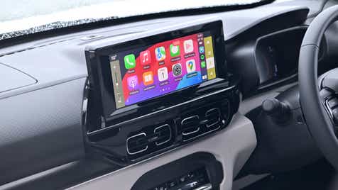 Infotainment system view of a Citroen Basalt