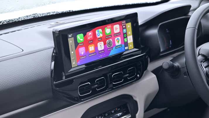 Infotainment system view of a Citroen Basalt