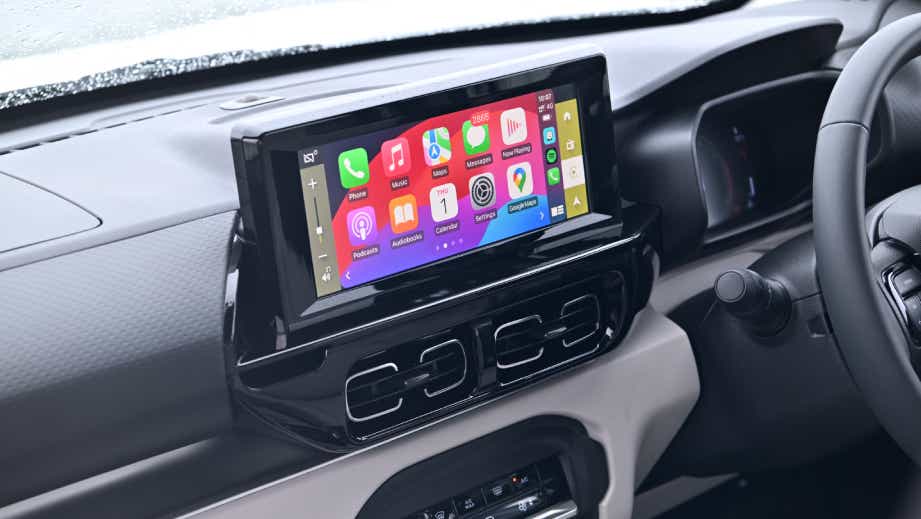 Infotainment system view of a Citroen Basalt