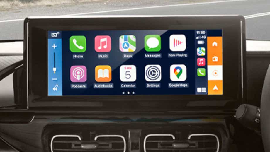 infotainment system display of a Citroen Aircross