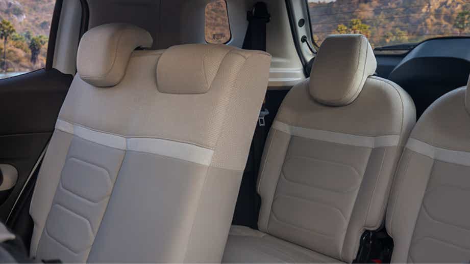 rear seats and part of interior cabin of a Citroen Aircross