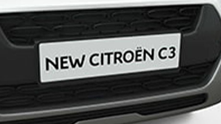 front grille of a Citroen C3
