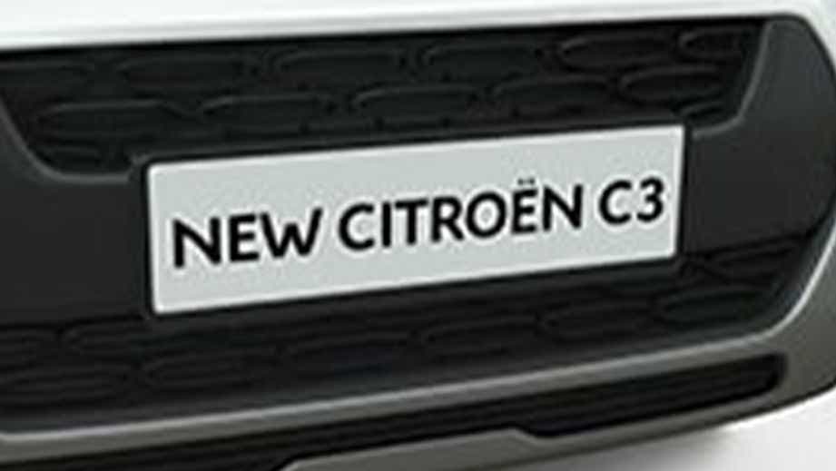 front grille of a Citroen C3