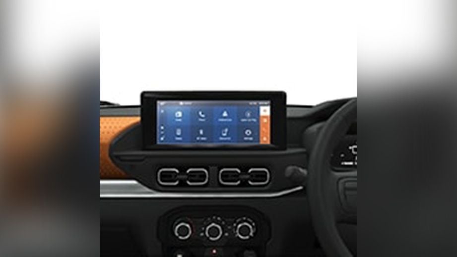 dashboard touchscreen view of a Citroen C3