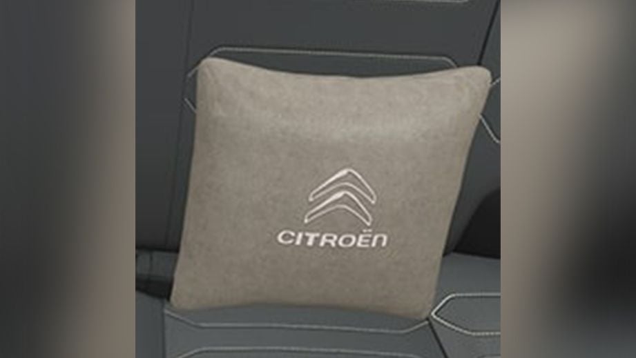 Rear seat cushion with Citroen logo in a Citroen C3