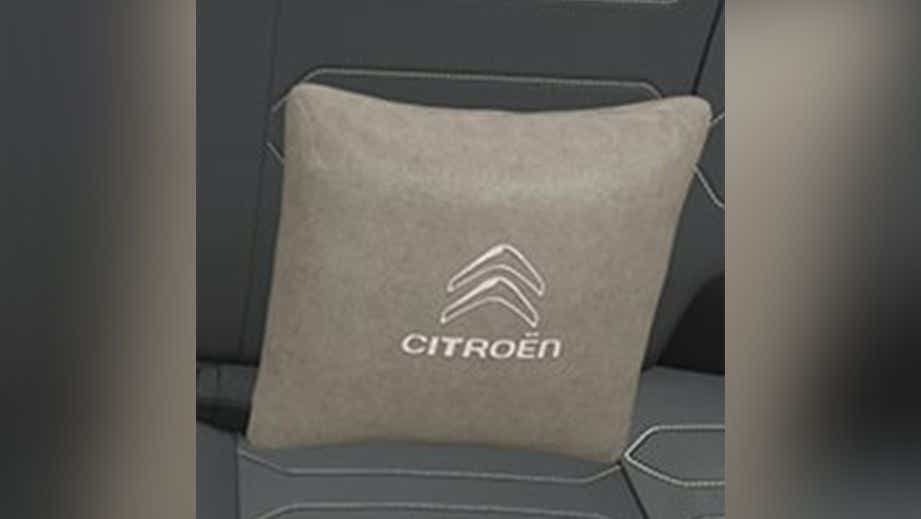 Rear seat cushion with Citroen logo in a Citroen C3